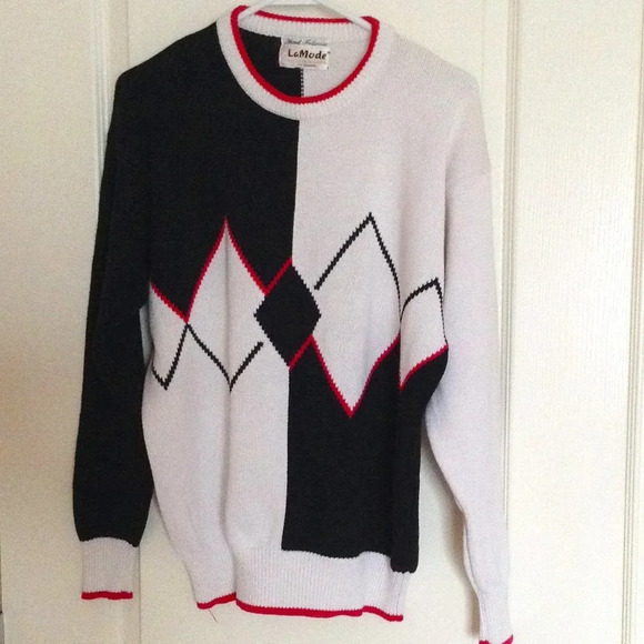 Vintage Lady La Mode Active Golf Sportswear Women's Sweater Diamond Pattern - Picture 1 of 8